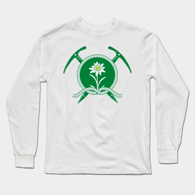 Edelweiss Mountain Logo Long Sleeve T-Shirt by MinnieStore